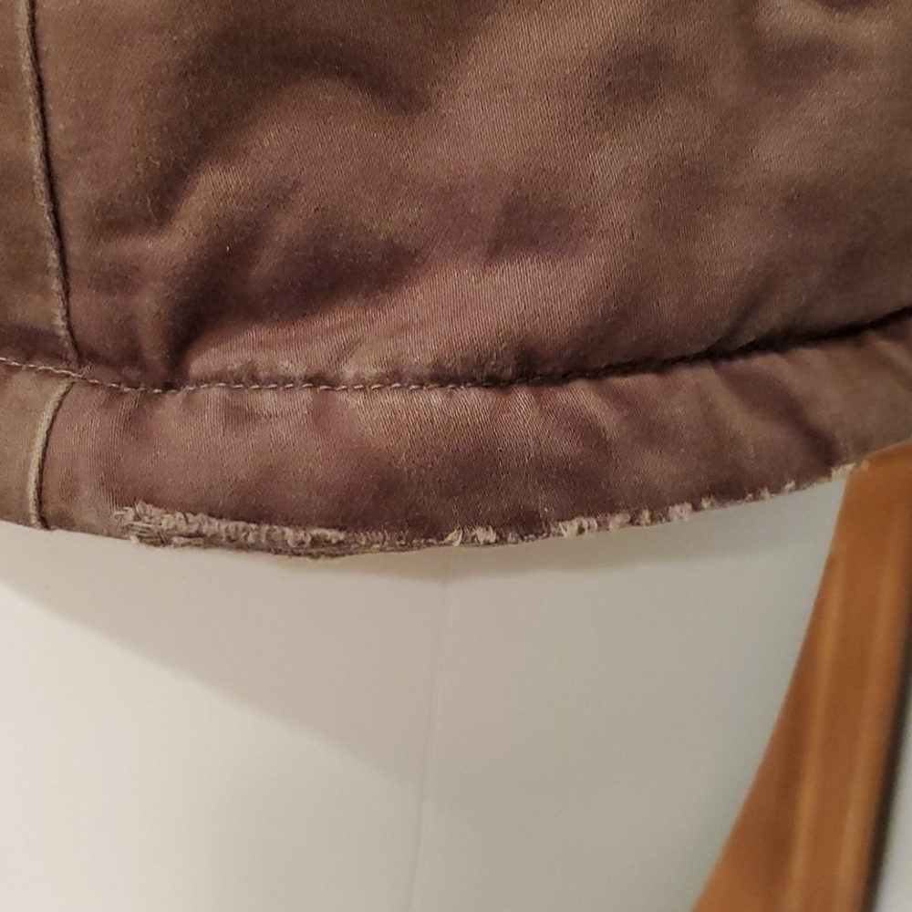 J Crew Brown Utility Coat with Sherpa Hood - Picture 12 of 14